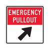 Emergency Pullout Right Angled Arrow