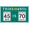 Thinkmetric 45 MPH is 70 km/h