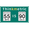 Thinkmetric 55 MPH is 90 km/h
