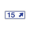 ( x ) km Right Angled Arrow