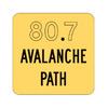 ( x ) . ( x ) Avalanche Path marker