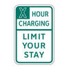 vehicles requiring EV charging to limit stay to x hours