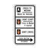 signal push button to cross - start crossing - don