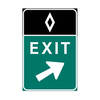 hov exit - right arrow