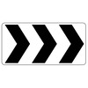 Roundabout Directional (Triple Chevron)