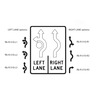 Roundabout Double Lane - Use Left Lane & Right Lane